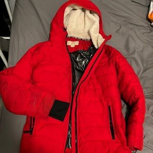 Red Michael Kors Coat❄️